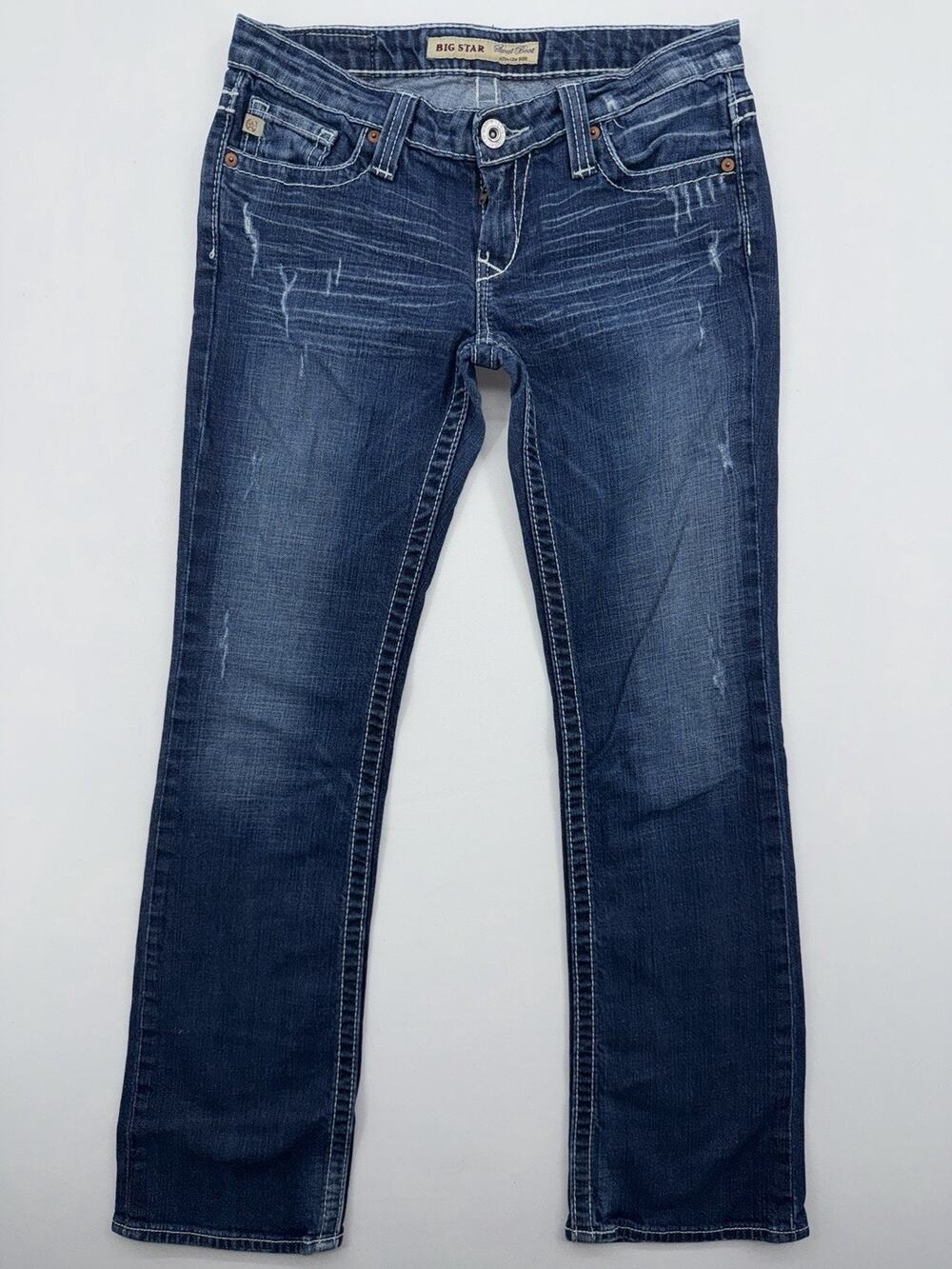 Big Star Jeans Women's 28R Maddie Boot Dark Wash Blue Stretch Denim Western